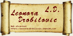 Leonora Drobilović vizit kartica